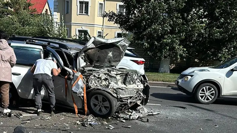 В Караганде случилось массовое ДТП