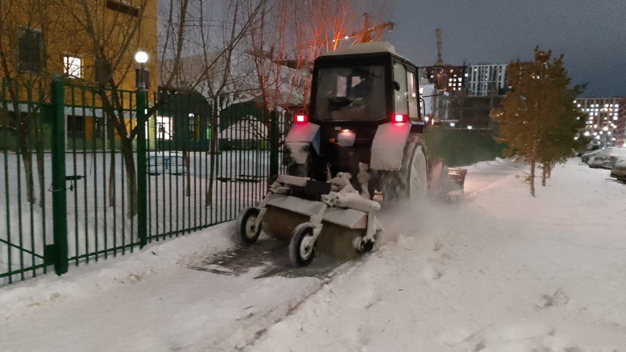 Свыше 28 тысяч кубометров снега вывезли из Астаны за день