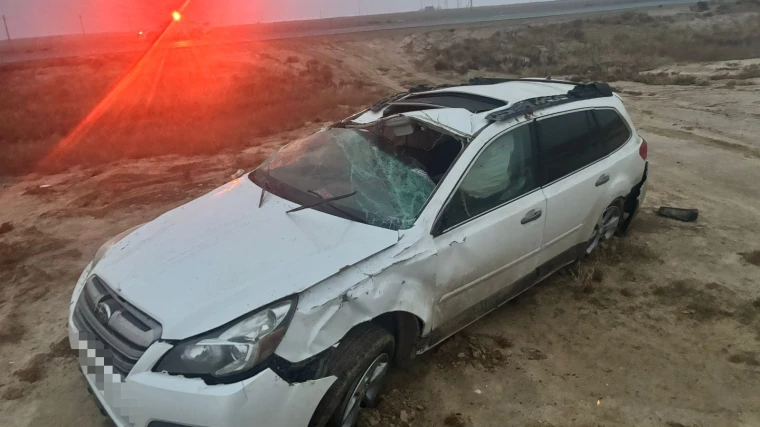 В Атырауской области водитель погиб в ДТП