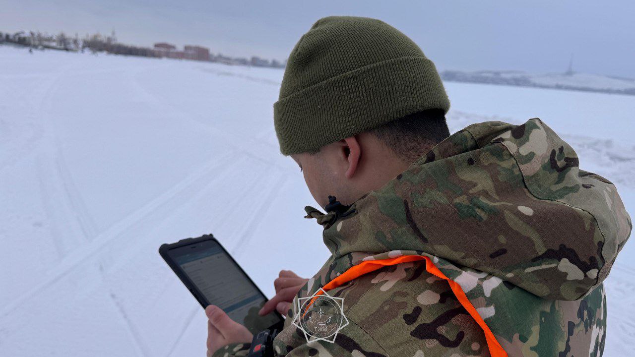 Трассу перекрыли в Карагандинской области