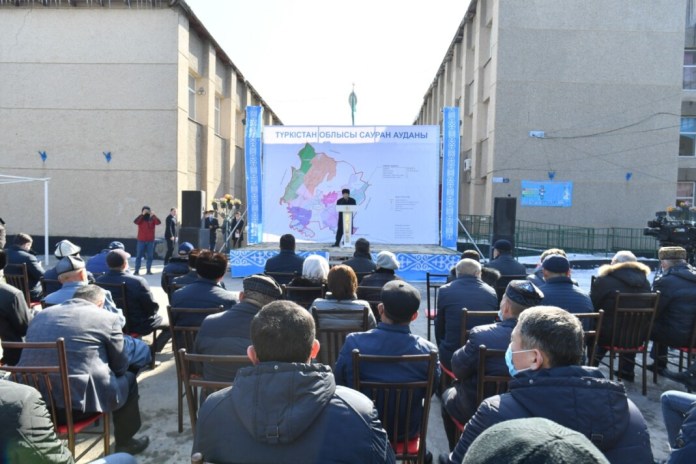 Во вновь образованном Сауранском районе Туркестанской области будет проживать более 100 тысяч человек