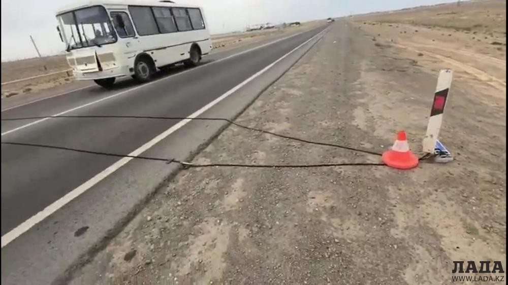 В Мангистауском филиале «КазАвтоЖол» рассказали об установленном на дороге приборе