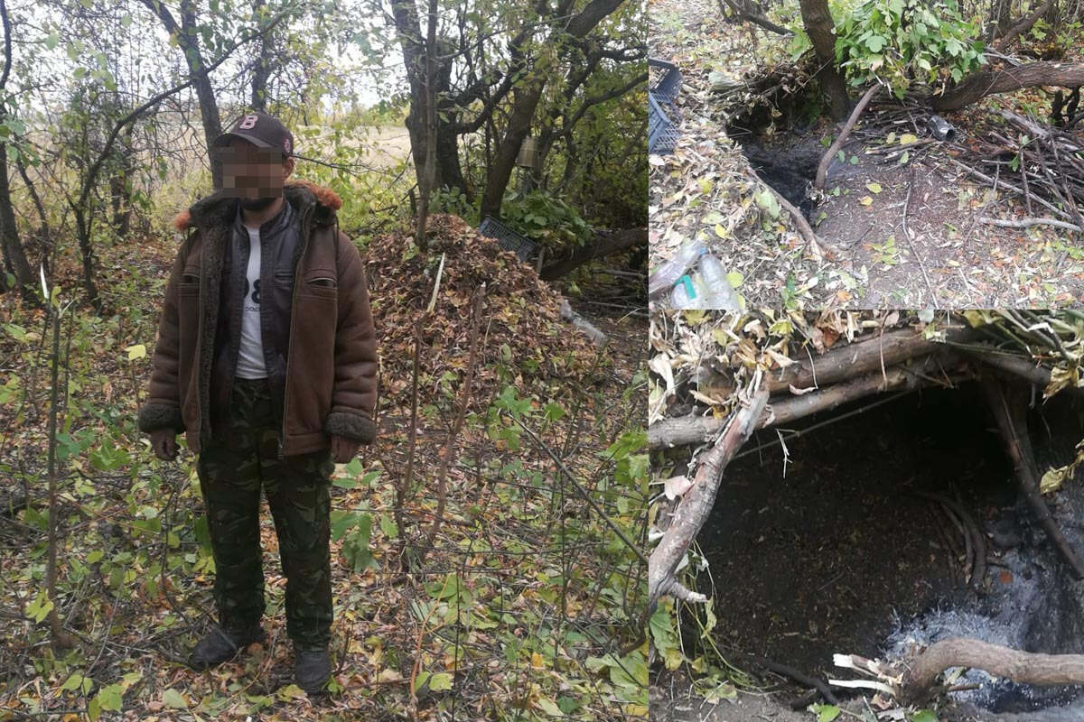 Без вести пропавший житель СКО найден в импровизированной лесной землянке