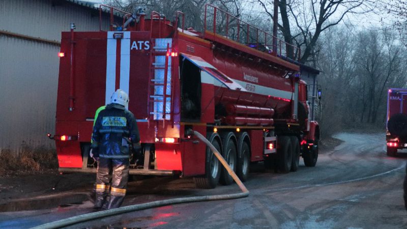 Школьный автобус загорелся в Актау