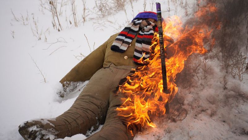 В Восточно-Казахстанской области пожарные «взорвали» манекен