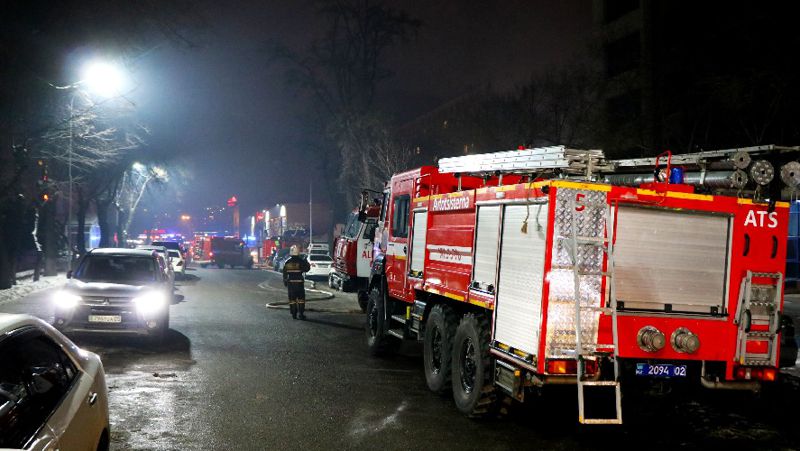 В Талгаре на базаре произошел пожар