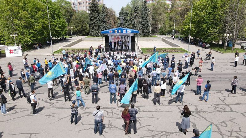 Митинг против утильсбора прошел в Алматы