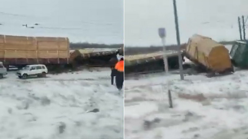 В Карагандинской области из-за схода вагонов задержано семь пассажирских поездов