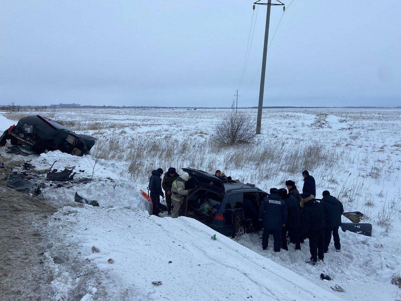 Два человека погибли и восемь пострадали в ДТП на трассе в СКО