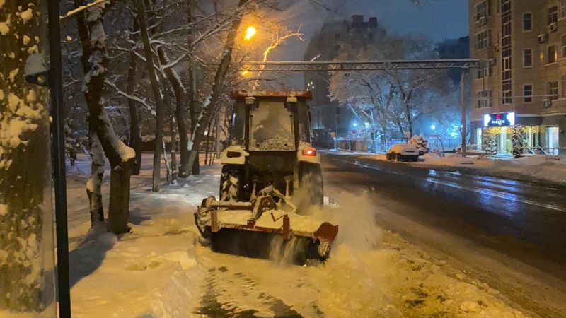 Сколько снега выпало в Алматы за последние сутки