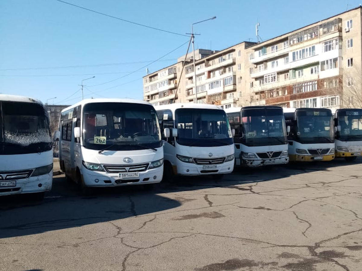 В Усть-Каменогорске общественный транспорт не вышел на маршрут