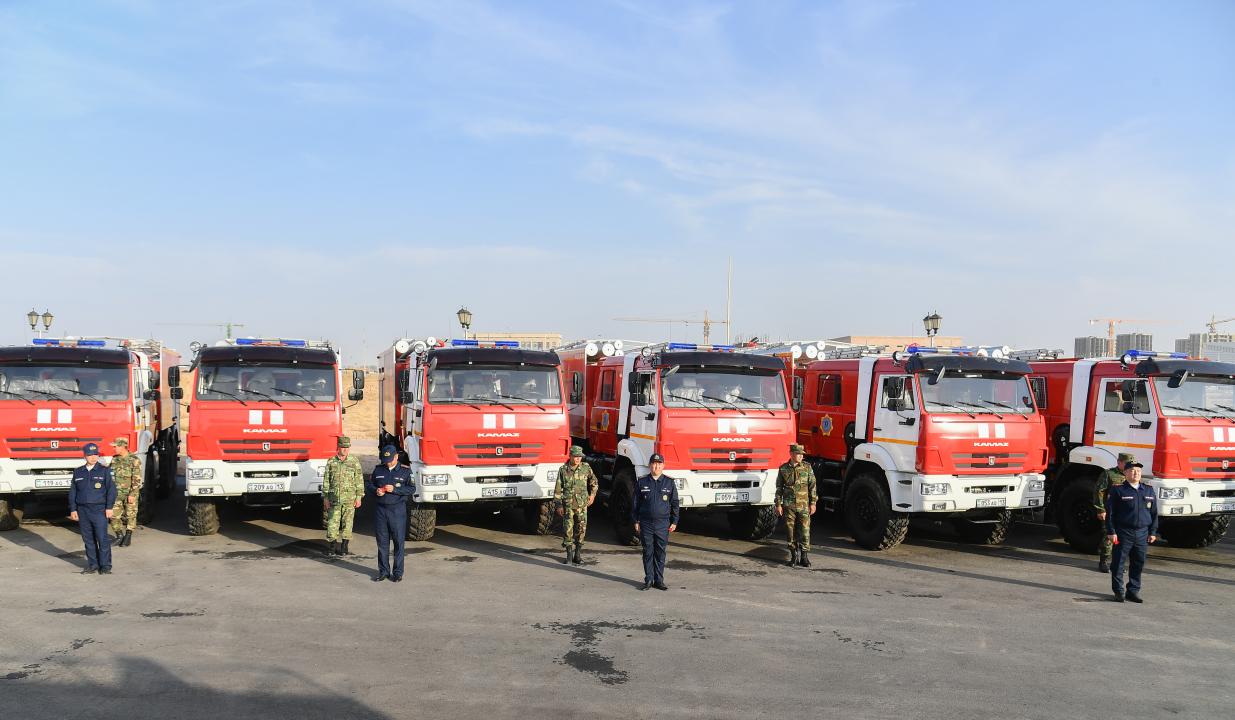 В Туркестанской области спасателям вручили ключи от 26 единиц спецтехники