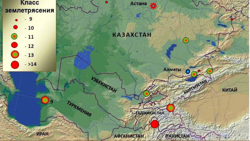 В Алматы за ночь произошло шесть землетрясений