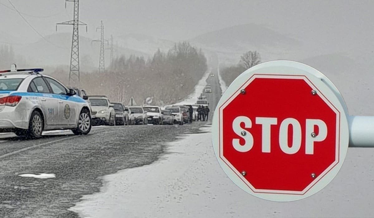 В 12 областях РК закрыто движение для автотранспорта