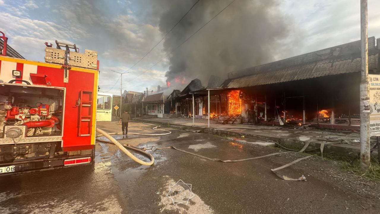 Кафе горело в Жамбылской области 